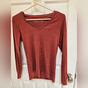 Eddie Bauer Women's Long Sleeve Tee - Rust Red
